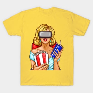 Woman Watching VR T-Shirt